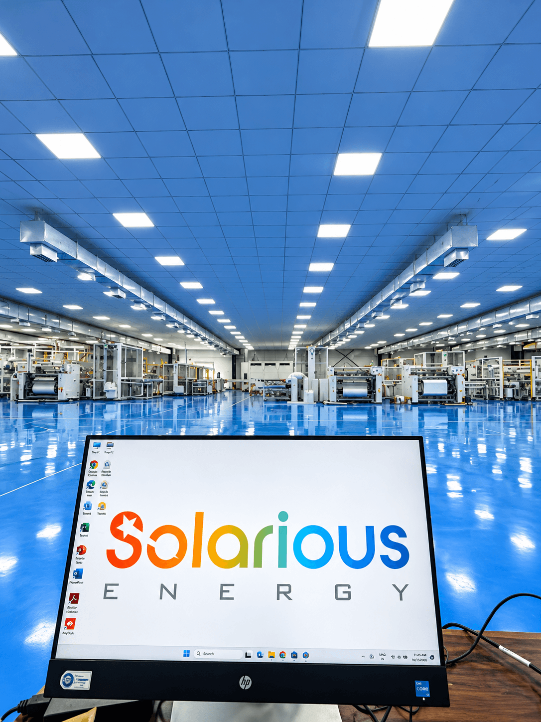 Solarious Energy_ Modern Factory Aisle
